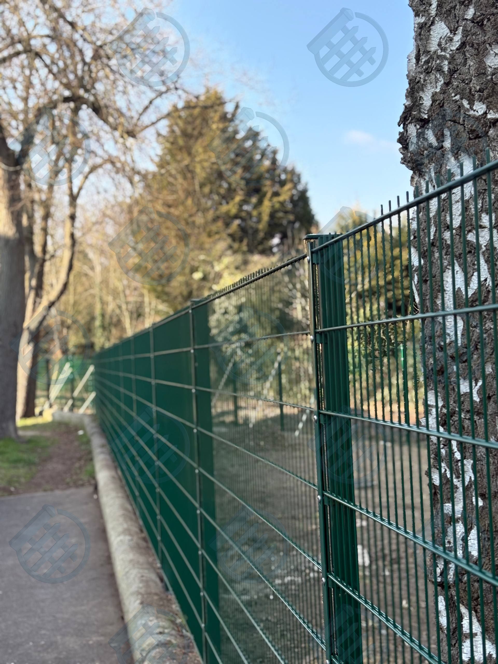 Montierter Zaun in NRW, Referenzprojekt 17